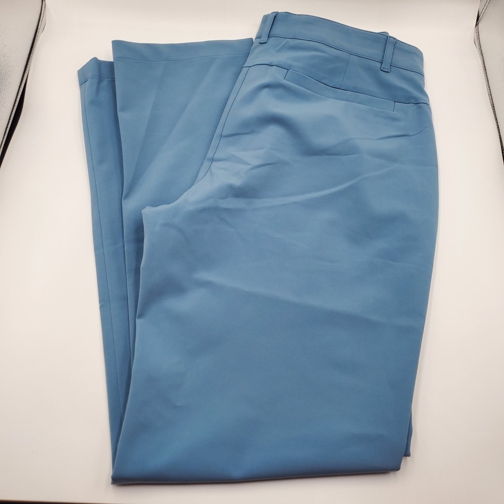 Brady Brand Mens Blue Technical Trousers Straight Leg Pants Size 32